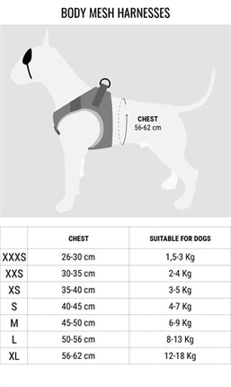 Morso Hondentuig Body Mesh Gerecycled Full Metal Dog Bruin 40-45 CM