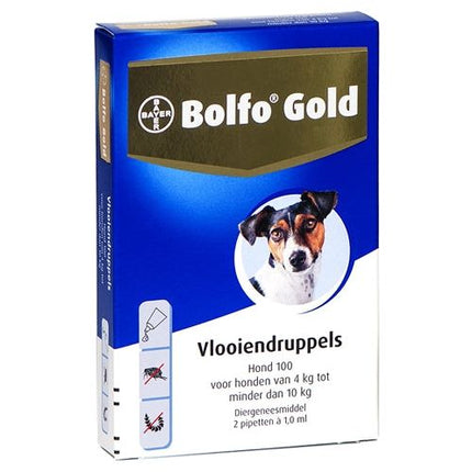 Bolfo Gold Hond Vlooiendruppels 100 2 PIPET - Pet4you
