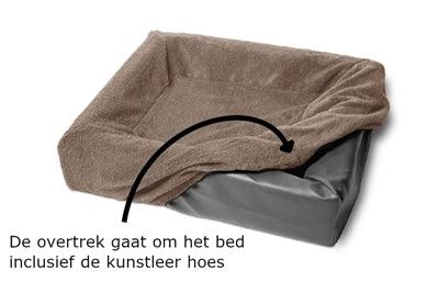Bia Bed Fleece Hoes Hondenmand Taupe BIA-2 60X50X12,5 CM - Pet4you