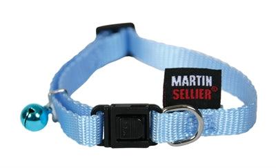 Martin Kattenhalsband Nylon Uni Blauw 20-30X1 CM - Pet4you