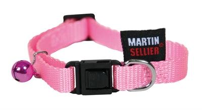 Martin Kattenhalsband Nylon Uni Roze 20-30X1 CM - Pet4you