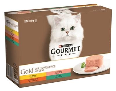 Gourmet Gold 12-Pack Fijne Mousse 12X85 GR - Pet4you