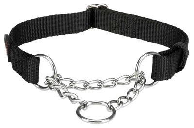 Trixie Halsband Hond Premium Choker Zwart 35-50X2 CM - Pet4you