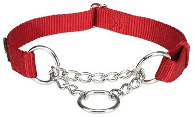 Trixie Halsband Hond Premium Choker Rood 35-50X2 CM - Pet4you