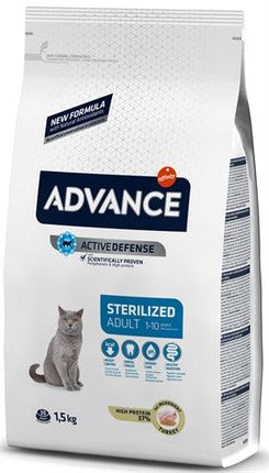 Advance Cat Sterilized Turkey 1,5 KG - Pet4you