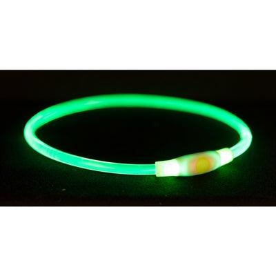 Trixie Halsband Usb Flash Light Lichtgevend Oplaadbaar Tpu Multi 65X0,8 CM - Pet4you