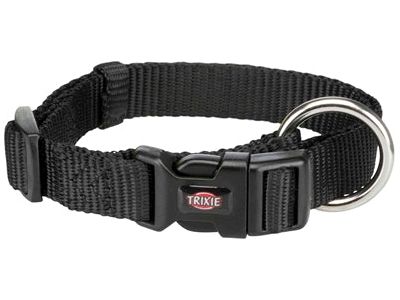 Trixie Halsband Hond Premium Zwart 30-45X1,5 CM - Pet4you