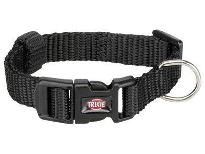 Trixie Halsband Hond Premium Zwart 15-25X1CM - Pet4you