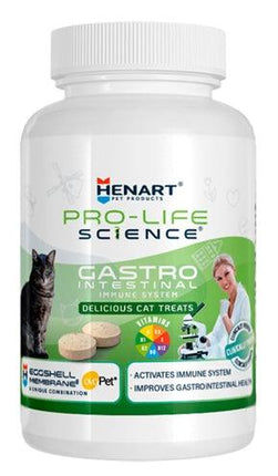 Henart Pro Life Science Kat Gastrointestinal Tract Immuunsysteem 75 GR 125 TBL - Pet4you