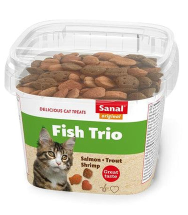 Sanal Cat Fish Trio Snacks Cup 75 GR - Pet4you