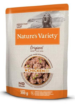 Natures Variety Original Adult Medium / Maxi Pouch Chicken No Grain 300 GR - Pet4you