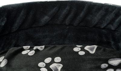 Trixie Hondenmand Jimmy Ovaal Zwart Met Pootprint 44X35 CM - Pet4you