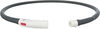 Trixie Halsband Usb Siliconen Lichtgevend Oplaadbaar Zwart 70X1 CM - Pet4you