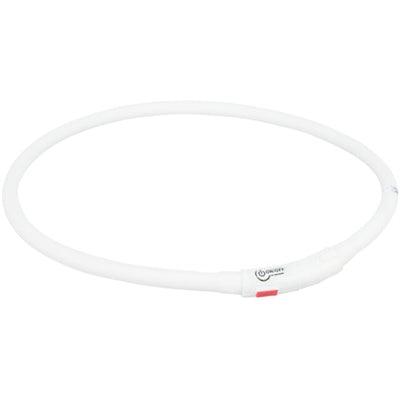 Trixie Halsband Usb Siliconen Lichtgevend Oplaadbaar Meerkleurig 70X1 CM - Pet4you