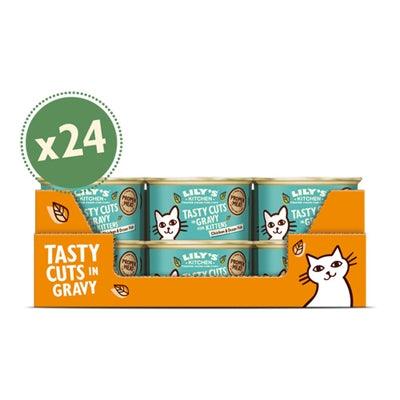 Lily's Kitchen Cat Kitten Chicken / Ocean Fish Tasty Cuts In Gravy 24X85 GR - Pet4you
