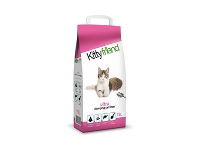 Kitty Friend Ultra Kattenbakvulling 15 LTR - Pet4you