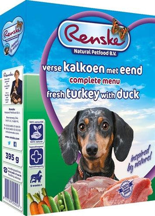 Renske Vers Vlees Kalkoen/Eend 10X395 GR - Pet4you