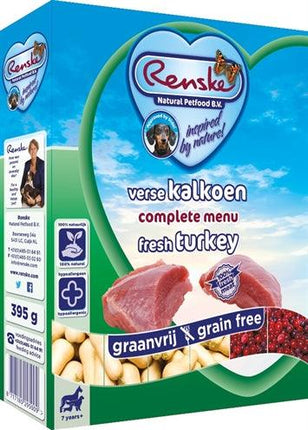 Renske Vers Vlees 7+ Kalkoen 10X395 GR - Pet4you