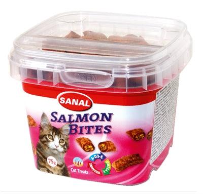 Sanal Cat Salmon Bites Cup 75 GR - Pet4you